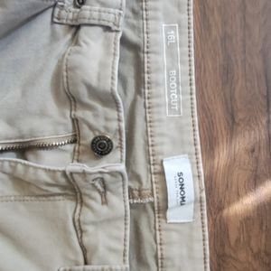 Tan 16L bootcut pants